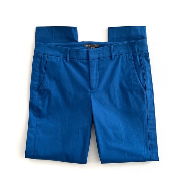 Vince Straight Leg Tuxedo Stripe Ankle Pants in Blue Size 8 - Picture 12 of 12